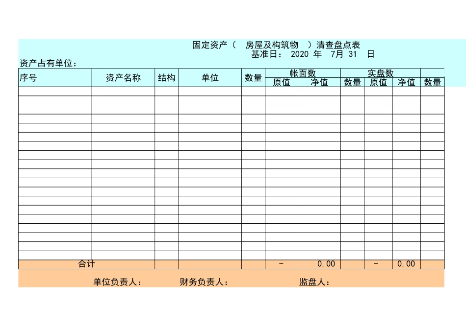 宏酷财税 盘点工具1-实物资产盘点表.xls_第1页