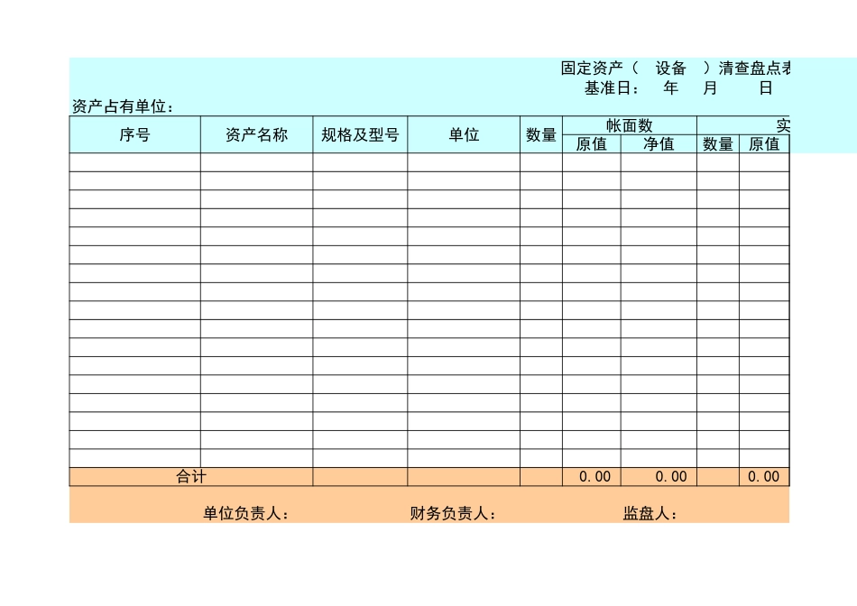 宏酷财税 盘点工具1-实物资产盘点表.xls_第3页