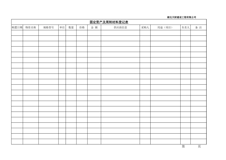 低值易耗品入库、领用、盘点登记表2011.12Book1 (2).xlsx_第2页
