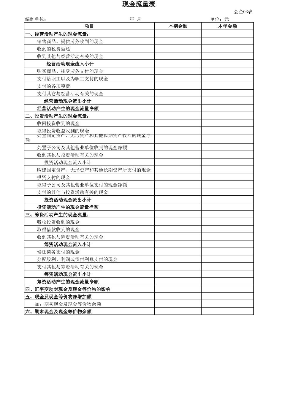 宏酷财税-现金流量表.xls_第1页