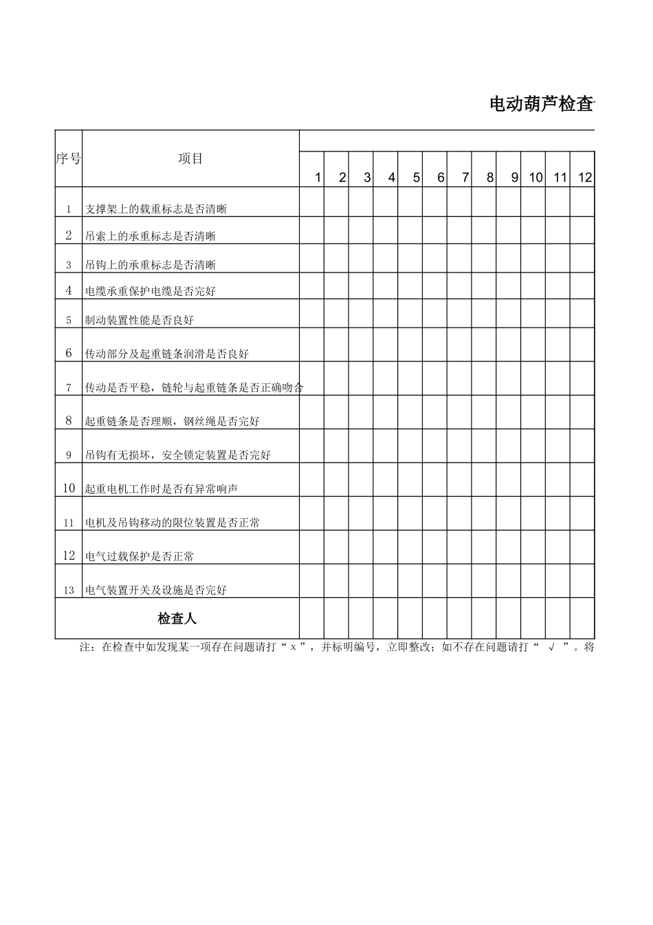 关键设备检查表.xls_第1页