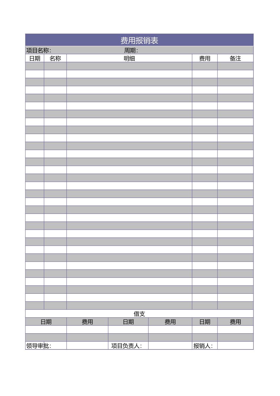 宏酷财税-参考工具：费用报销表.xls_第1页