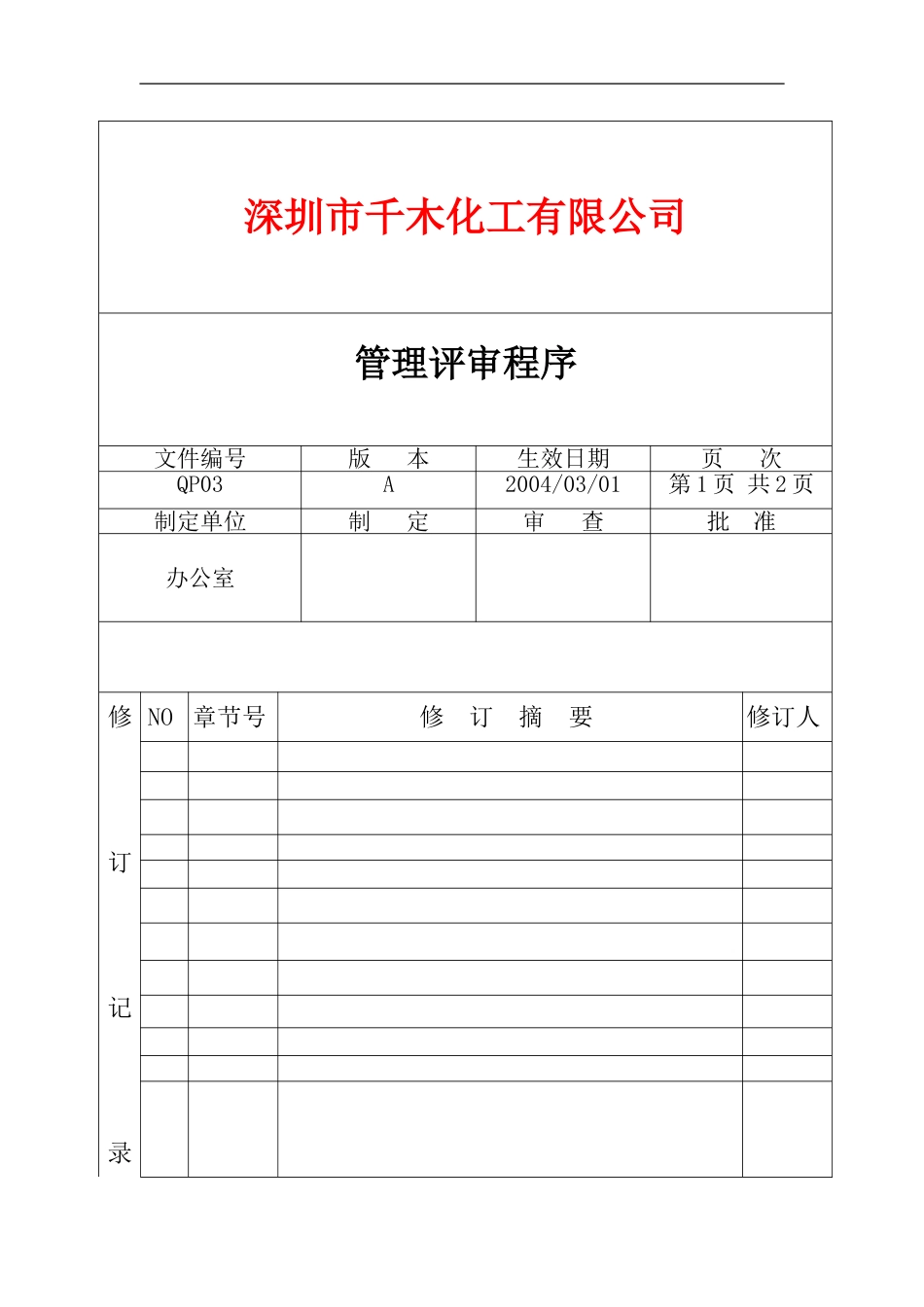 QP03管理评审程序.doc_第1页