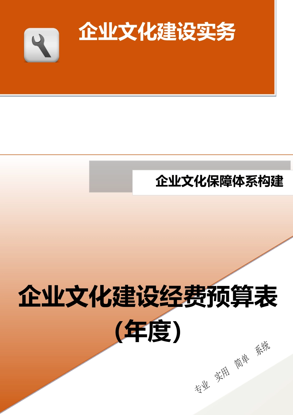 08-【保障体系构建】-企业文化建设经费预算表（年度）.docx_第1页