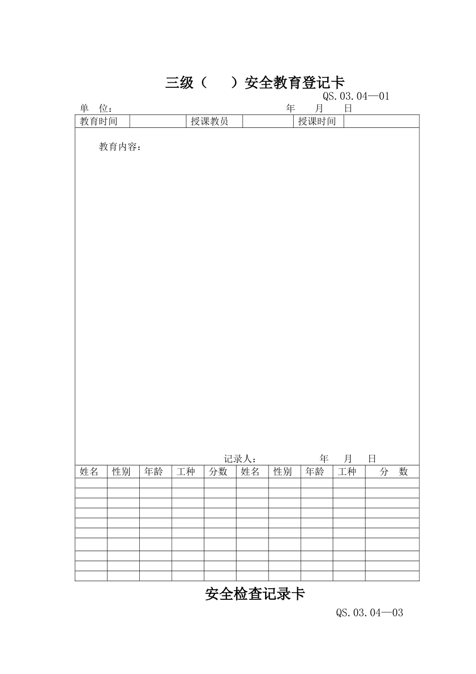 20-2施工安全管理规定附表.DOC_第1页