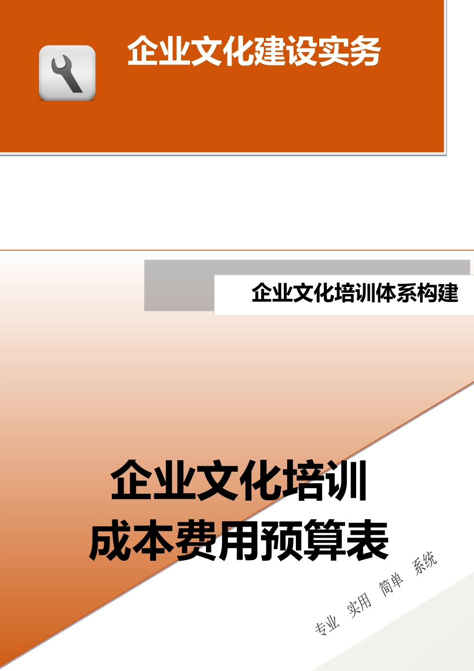 12-【保障体系构建】-企业文化培训成本费用预算表.docx_第1页