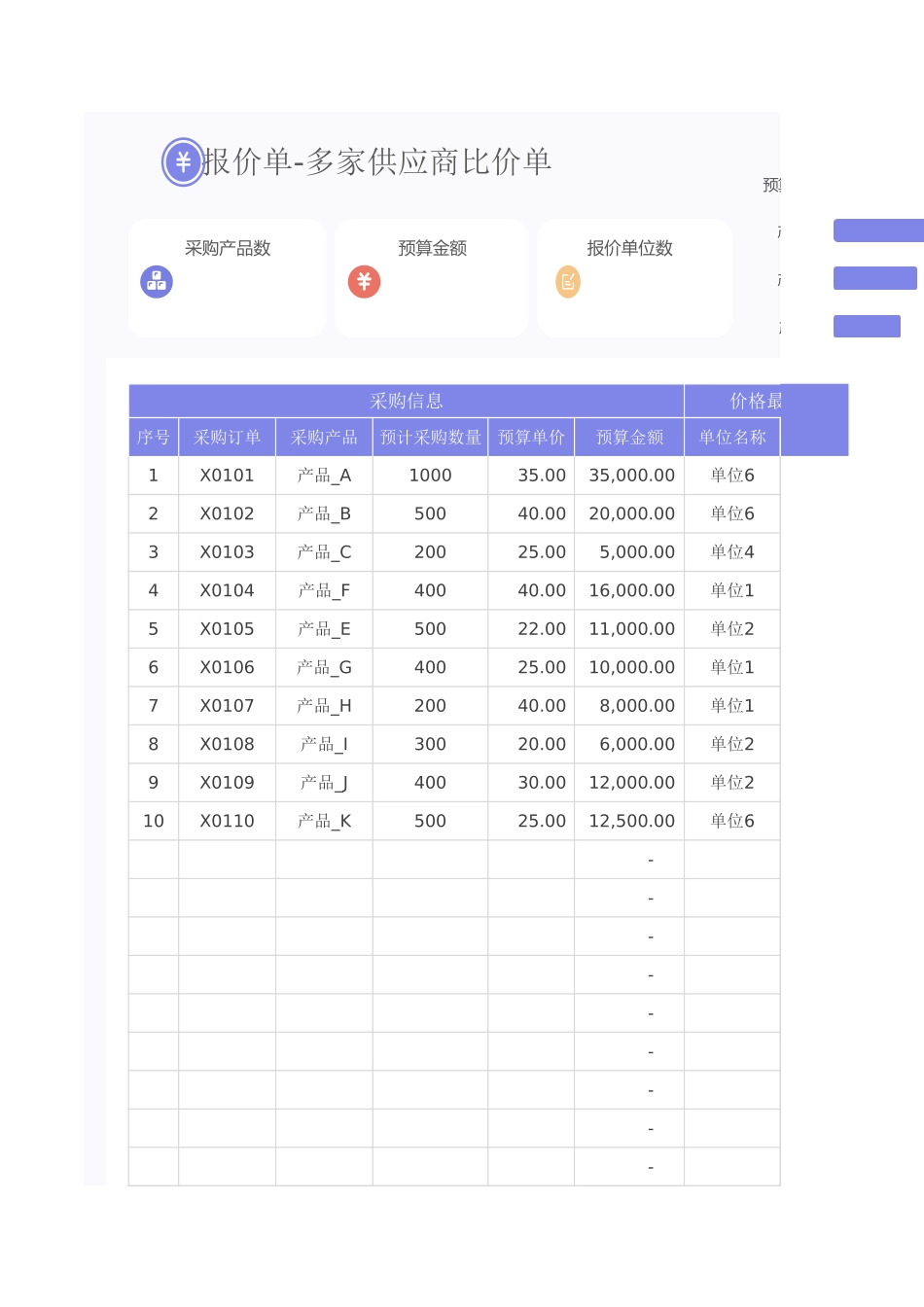 13 -报价单-多家供应商比价单 (2).xlsx_第1页