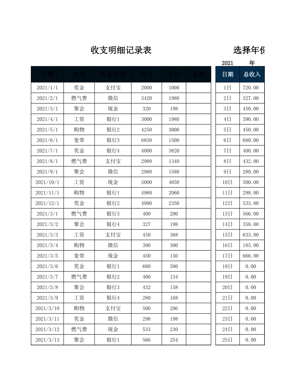 19收支明细表-可视化数据看板 (2).xlsx_第1页
