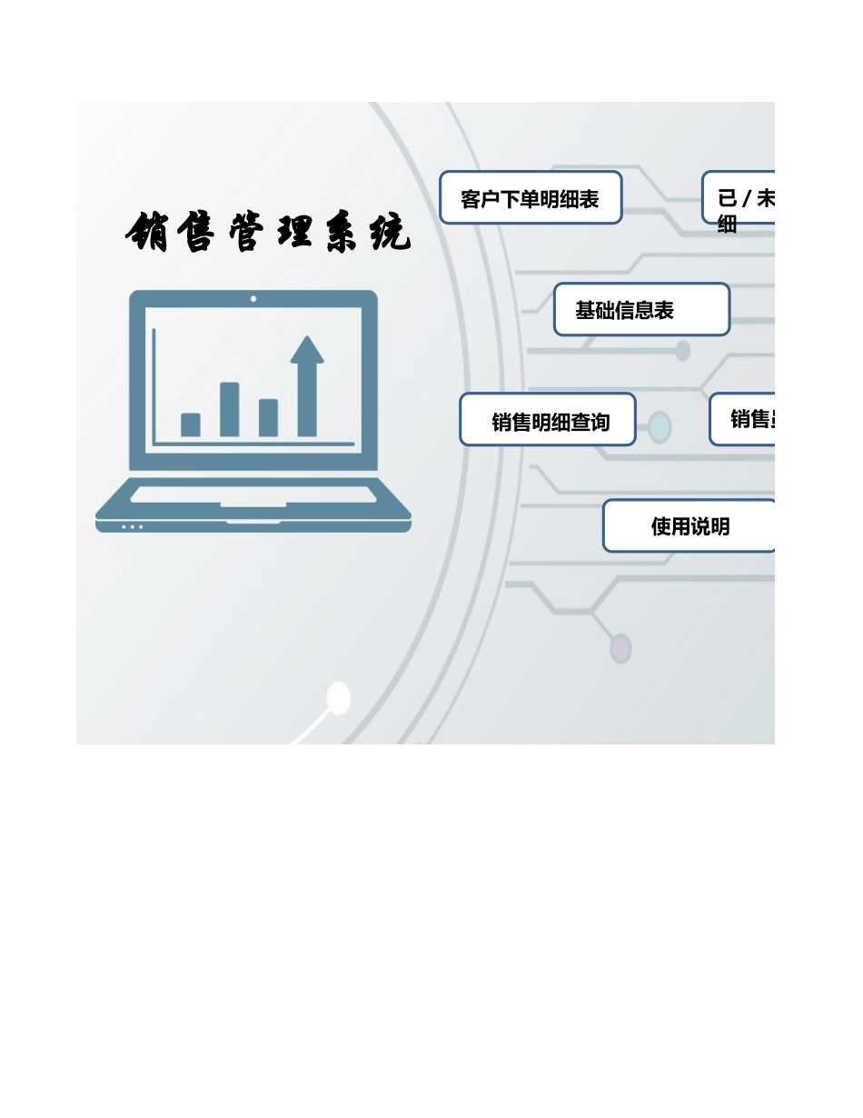02-【管理系统】-04-销售管理系统（含销售提成销售订单智能查询统计） (2).xlsx_第1页