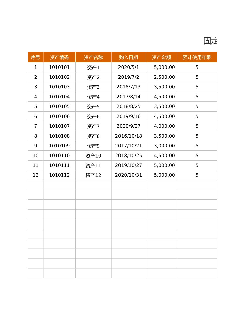 12-【管理系统】-10-固定资产管理系统 (2).xlsx_第3页