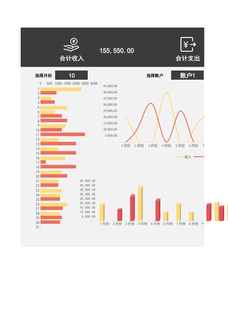 57收入支出财务报表.xlsx_第1页