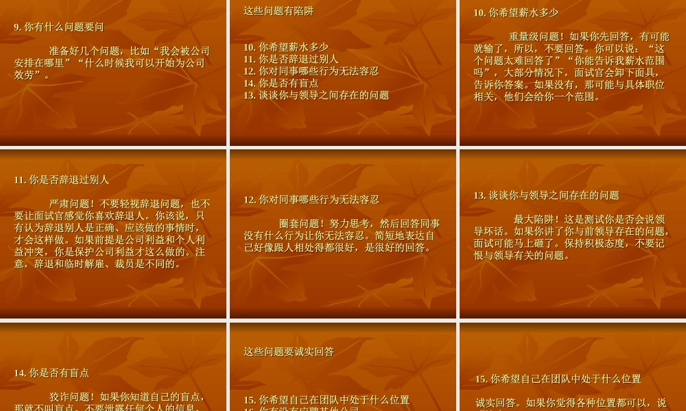 19-50个经典面试问答（PPT版） (2).ppt