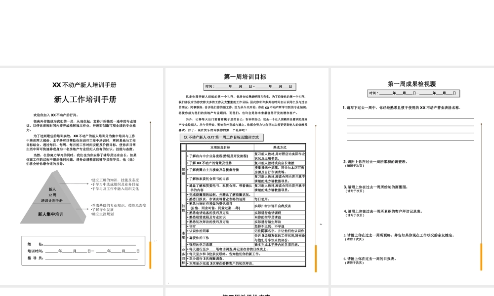 某某不动产新人培训手册-新人工作培训手册（PPT 38页） (3).ppt
