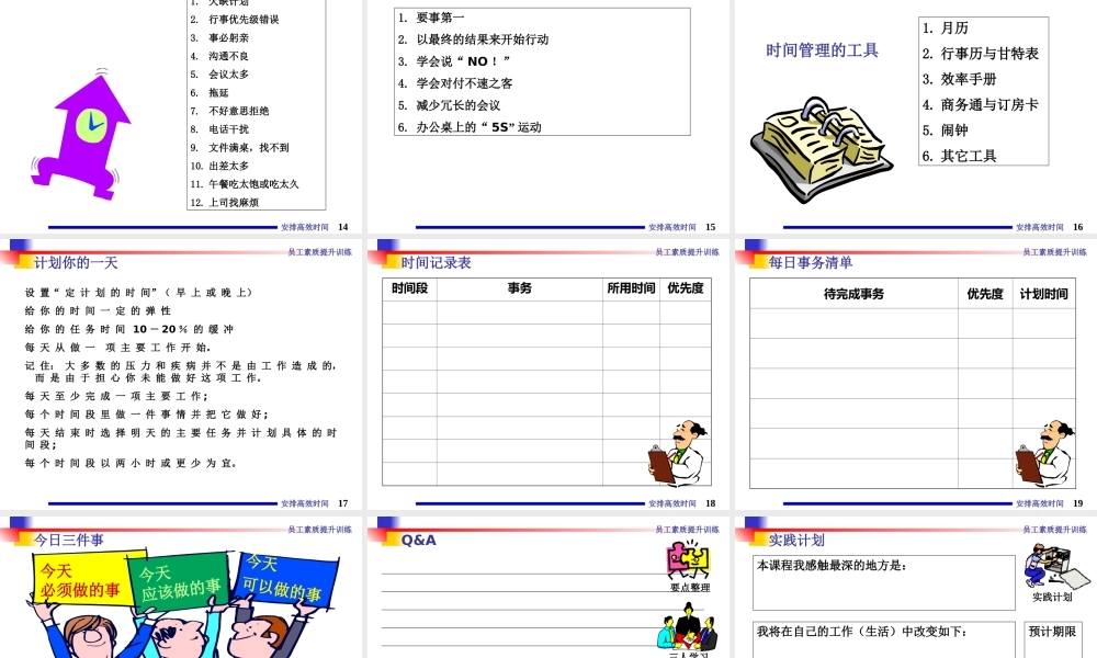 高效安排时间 (3).ppt