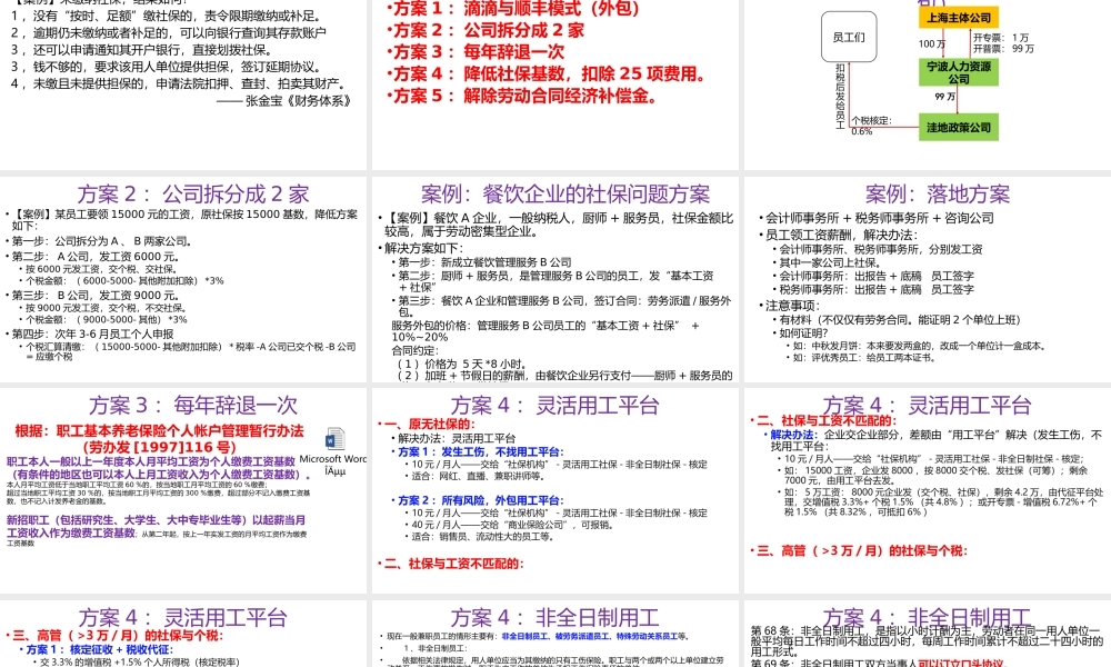宏酷财税-【案例】社保问题的几个方案 - 直播-2019-04-03 (2).pptx