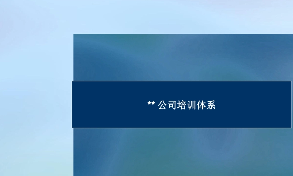 公司培训体系 (3).ppt