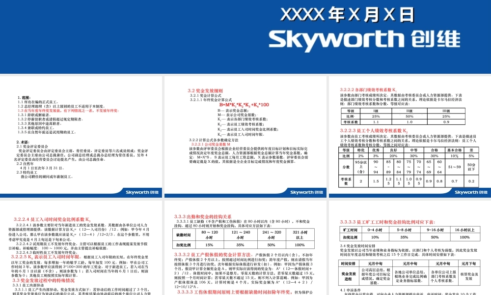 【家电行业】创维年度年终奖发放办法暨绩效考核方案 (2).ppt