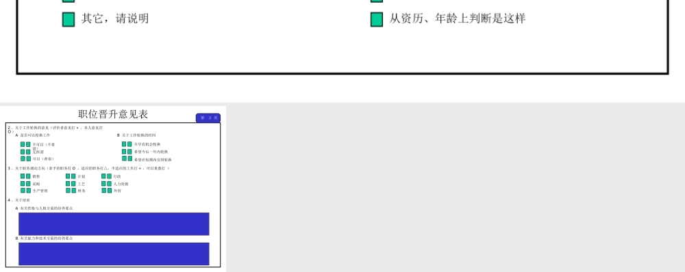 【晋升管理】职位晋升意见表 (2).ppt