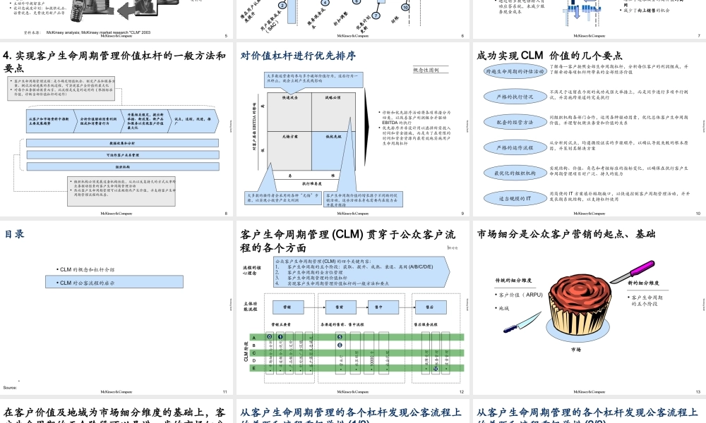 麦肯锡：客户生命周期管理培训（中国电信） (3).ppt