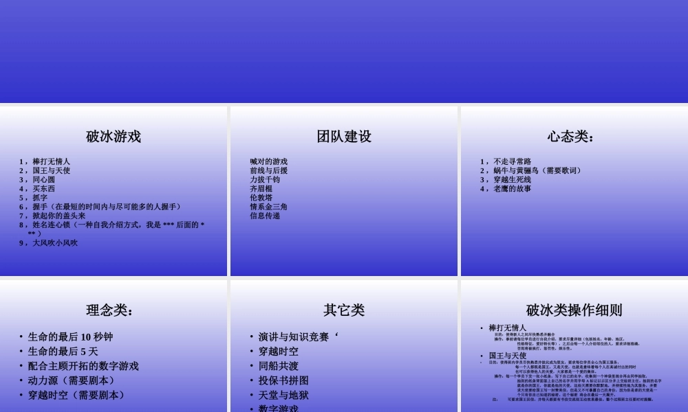 13-培训游戏：游戏合集 (3).ppt