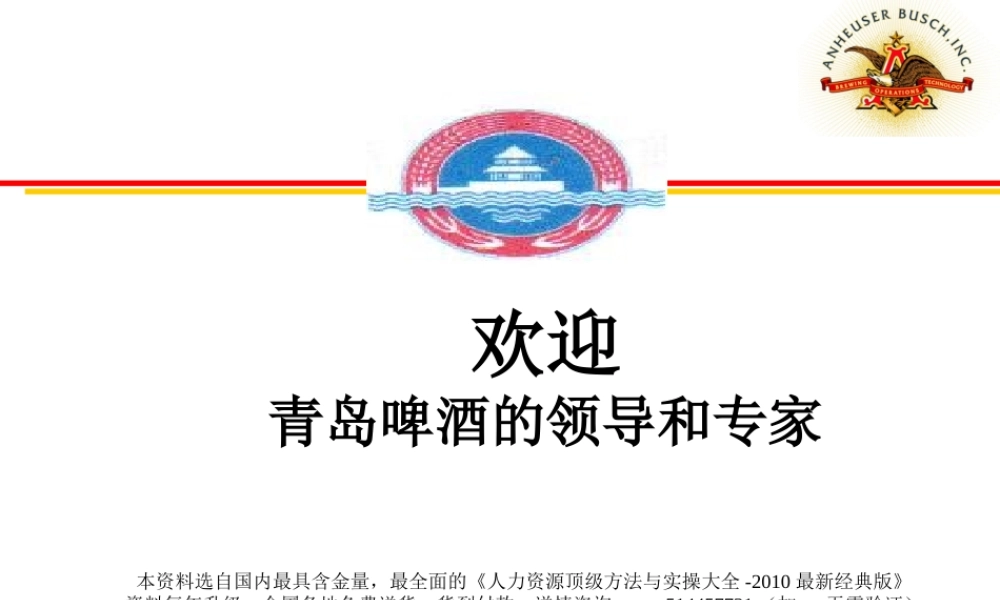 【案例分析】安盛-百威-企业文化分析报告 (3).ppt