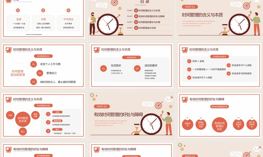 有效的时间管理企业培训PPT模板 (2).pptx