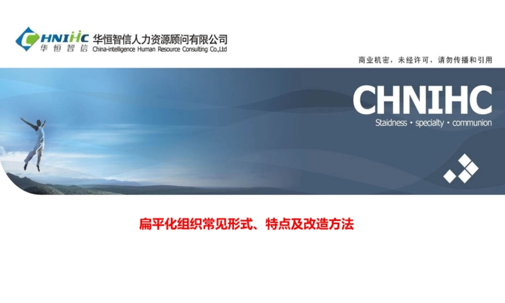 扁平化组织常见形式、特点及改造方法 (2).pptx