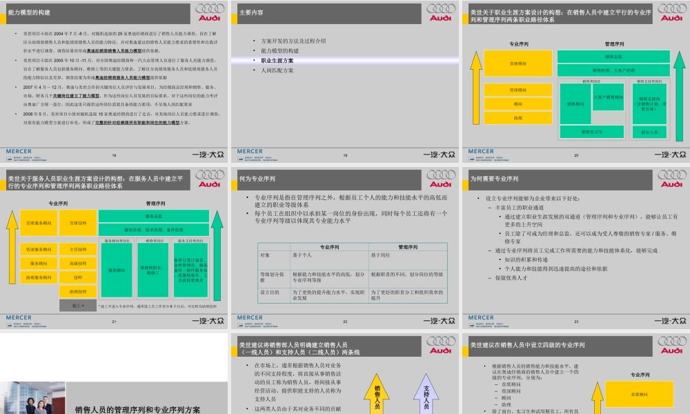 12、美世为奥迪做的：能力模型、人岗匹配和职业生涯设计方案-77页 (2).ppt