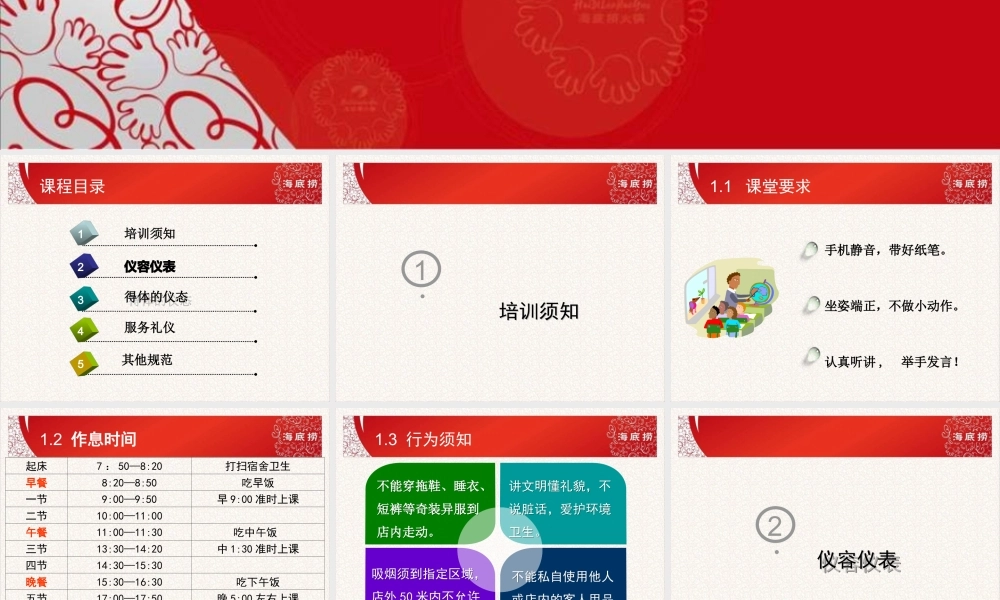 海底捞新员工培训——员工行为规范 (2).ppt