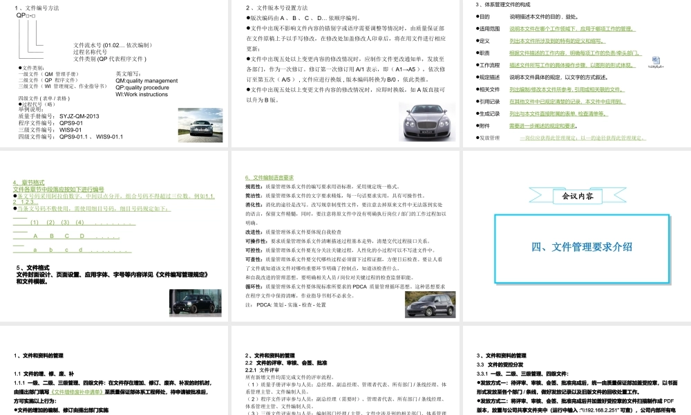 文件编制和管理培训资料 (2).ppt