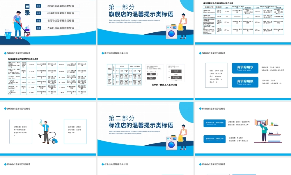 【保洁管理】保洁温馨提示类标语 (2).pptx
