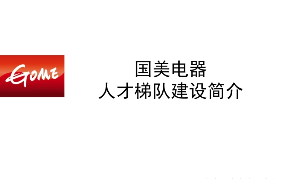 12、国美电器-人才梯队建设-40页.ppt