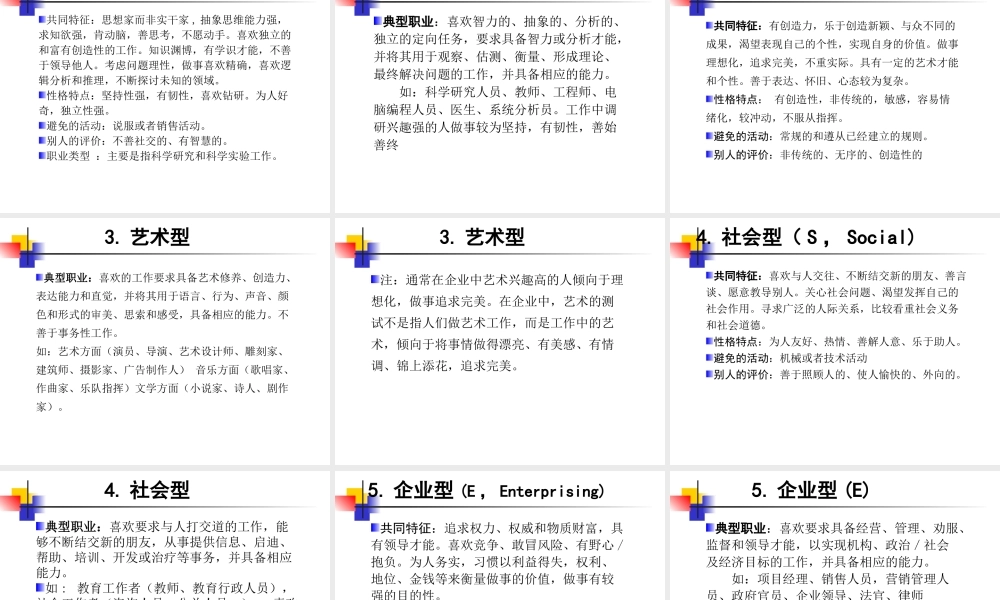 6、霍兰德介绍及解析资料 (2).ppt