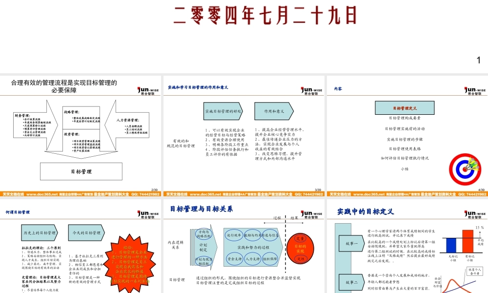 华盈恒信—金德精密—MBO0102企业实施目标管理培训.ppt