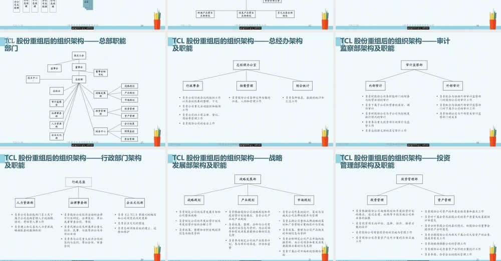 【实例】麦肯锡-TCL股份有限公司管理整合咨询-组织设计方案报告.ppt