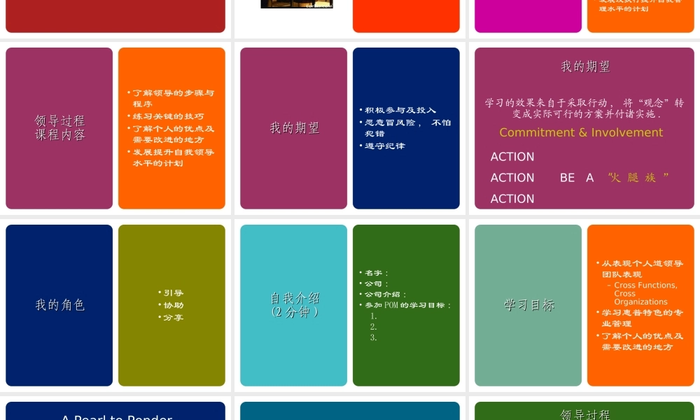 惠普内部领导培训讲义.ppt