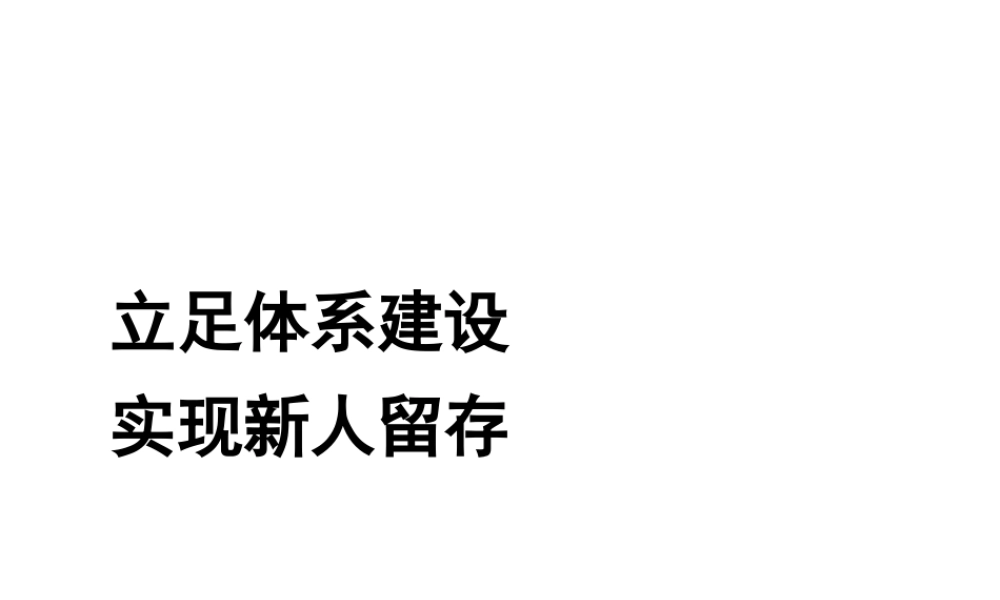新人留存体系 46页.ppt