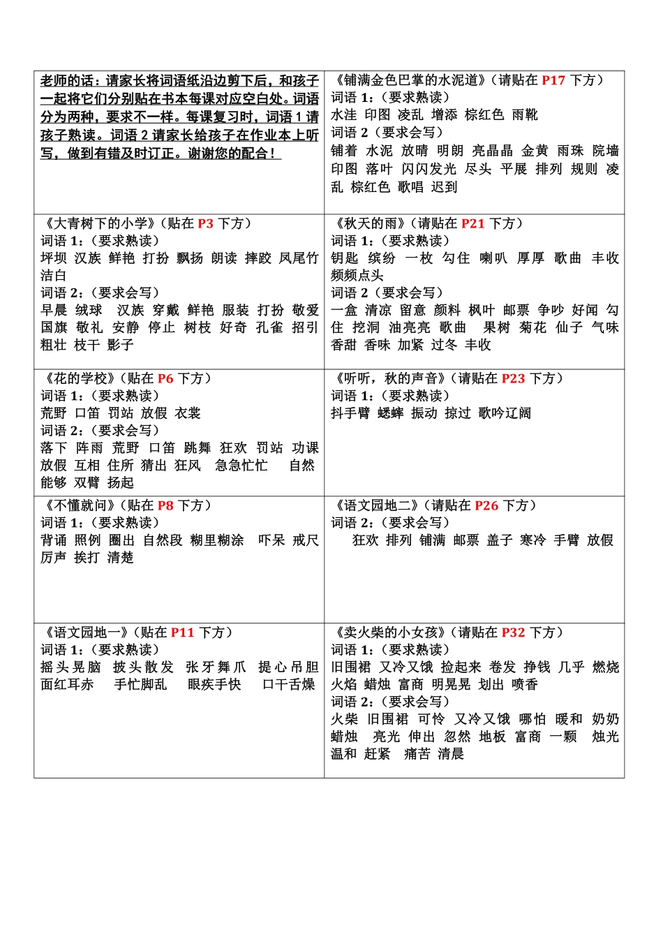 三年级上册认读词语书贴.pdf_第1页
