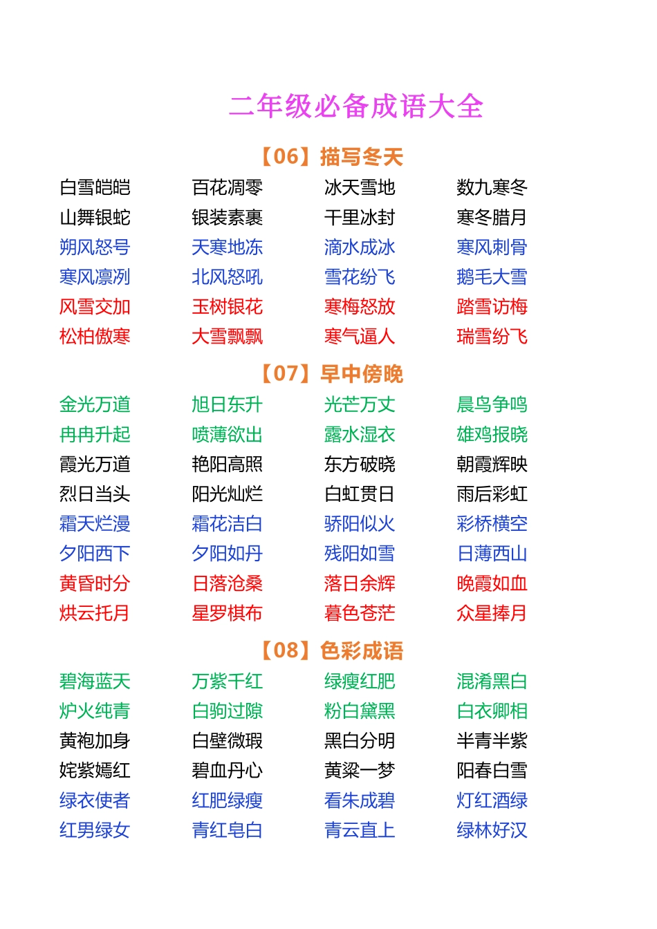 二年级必备成语大全.pdf_第3页