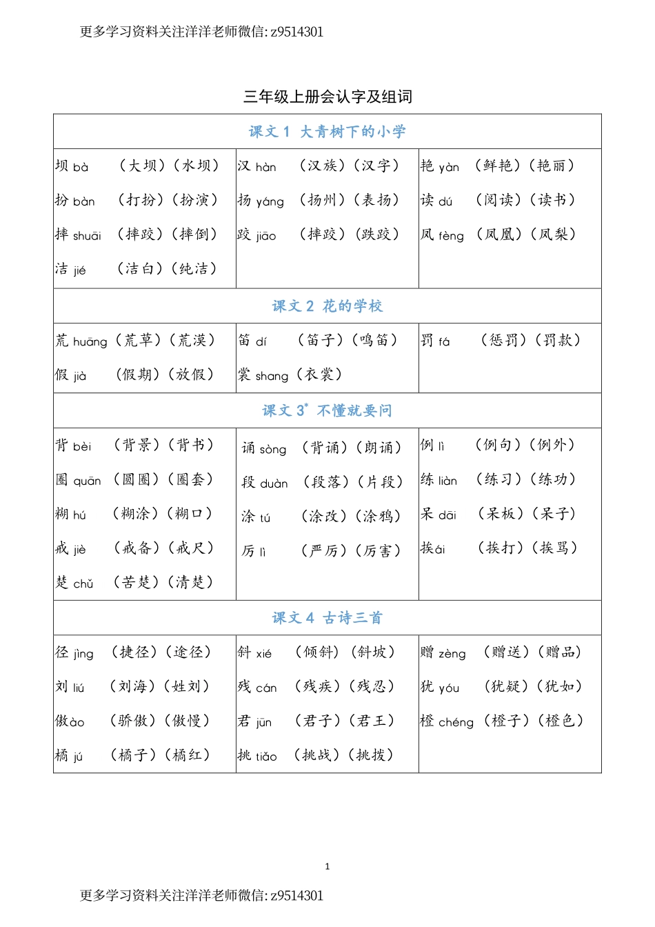 三年级上册 识字表.pdf_第1页