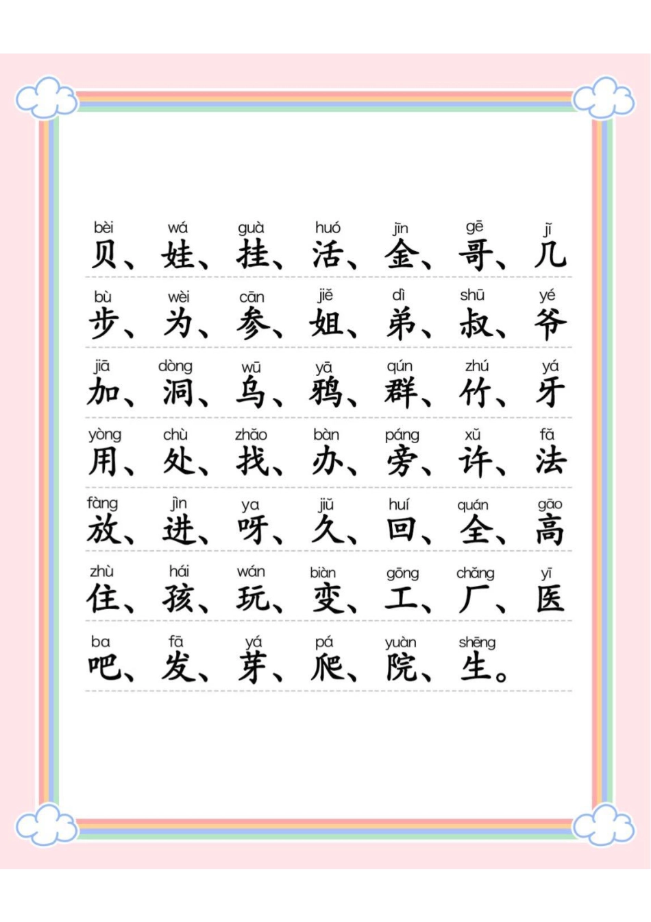 一年级上册300字识字表(1)(1).pdf_第3页