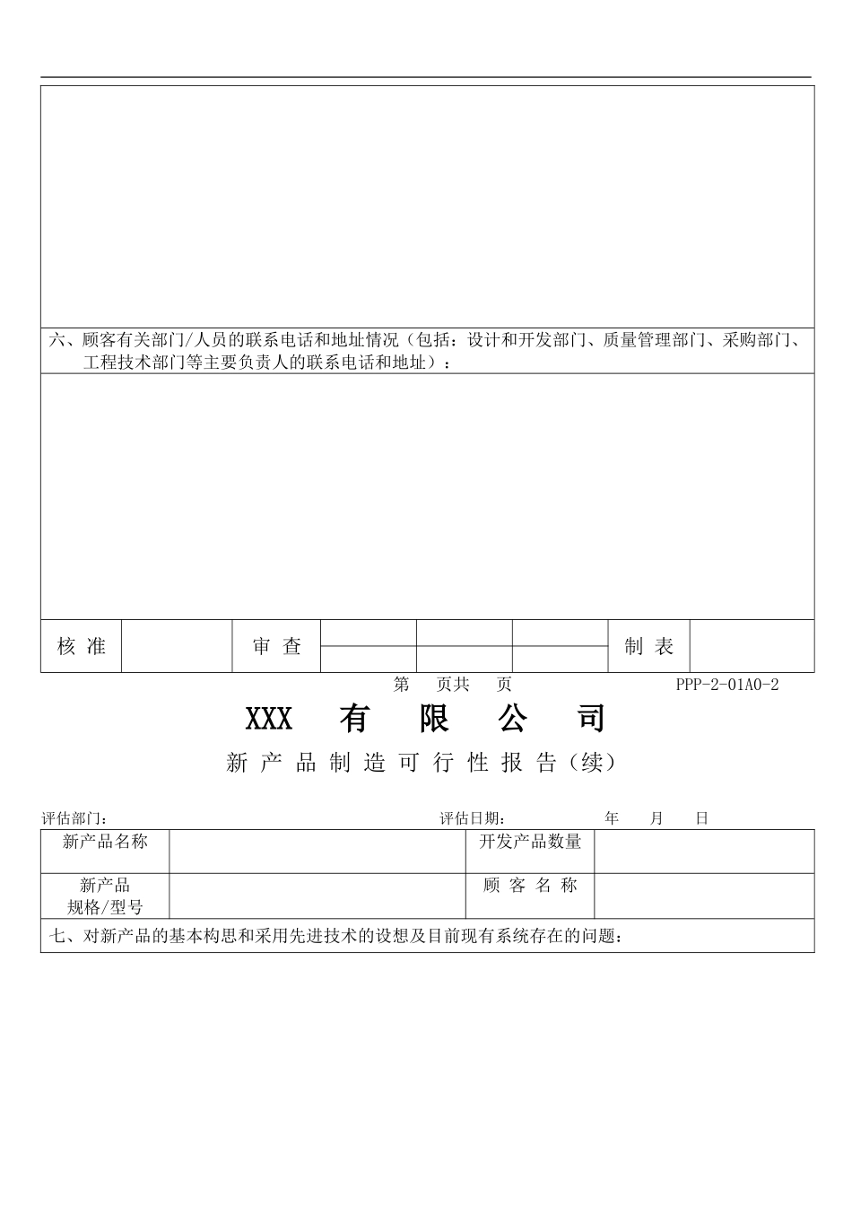 XX有限公司新产品制造可行性报告.doc_第3页
