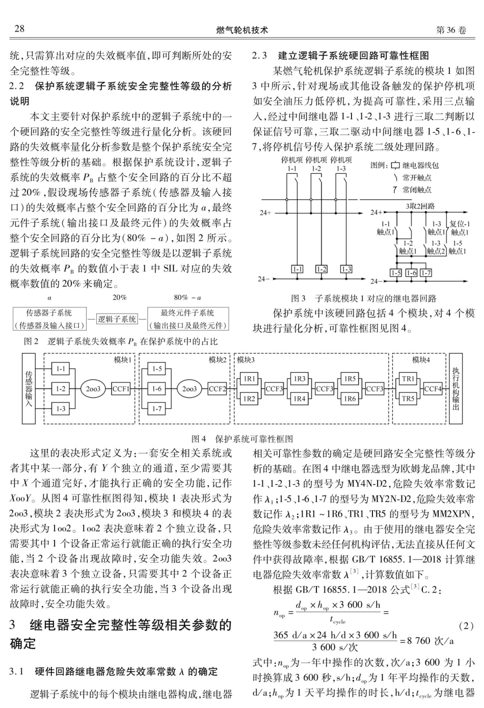 某燃气轮机保护系统硬回路的安全完整性等级分析.pdf_第2页