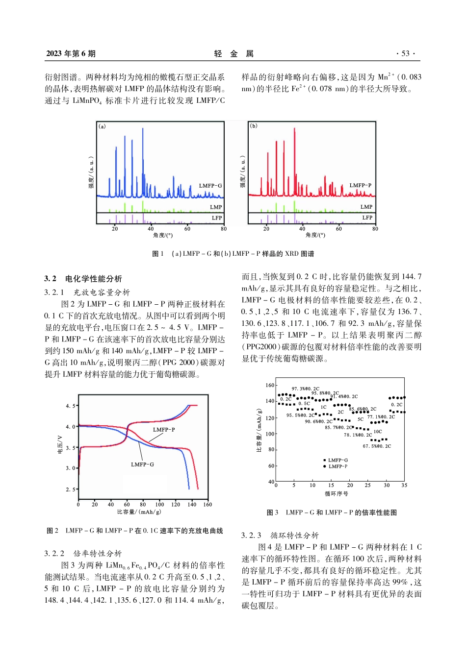 固相反应法制备LiMn_%280.6%29Fe_%280.4%29PO_%284%29_C材料优化碳包覆工艺研究.pdf_第3页