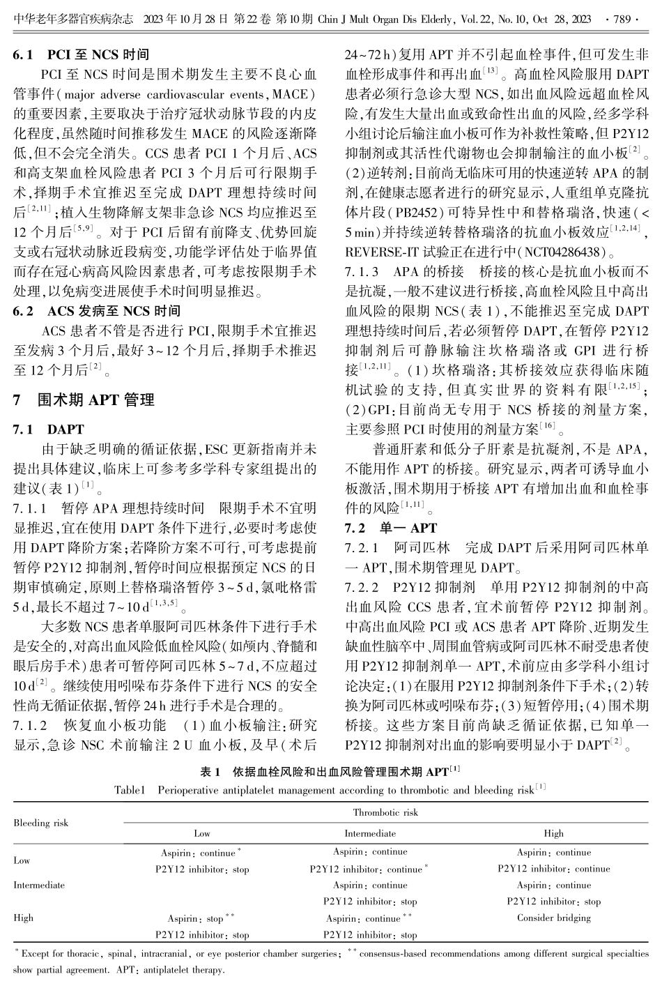 冠心病患者行非心脏手术围术期抗血小板治疗管理策略.pdf_第3页