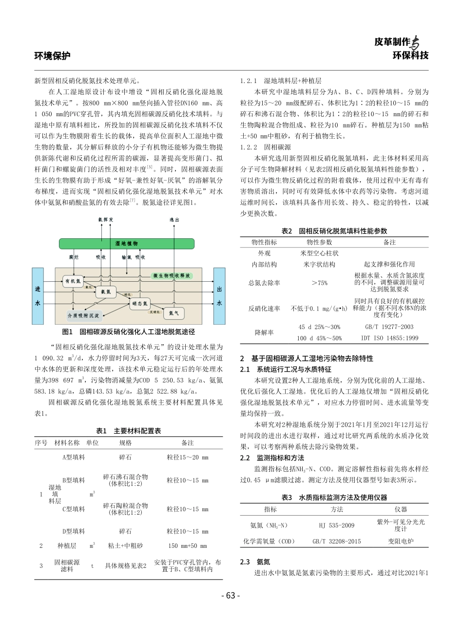 固相碳源反硝化强化人工湿地水质净化技术应用研究.pdf_第2页