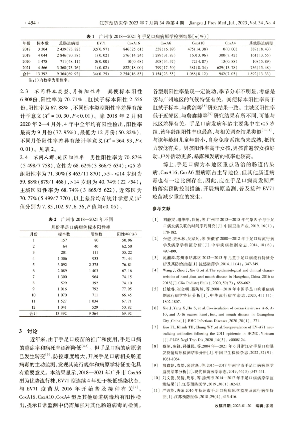 广州市2018—2021年手足口病病原学监测分析.pdf_第2页