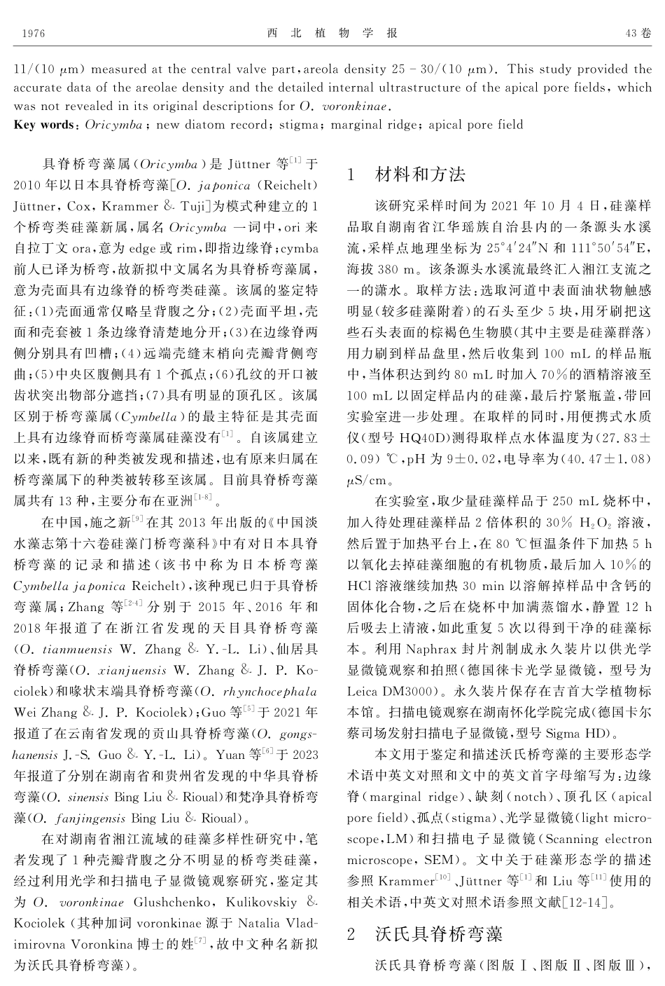 硅藻中国新记录种——沃氏具脊桥弯藻.pdf_第2页