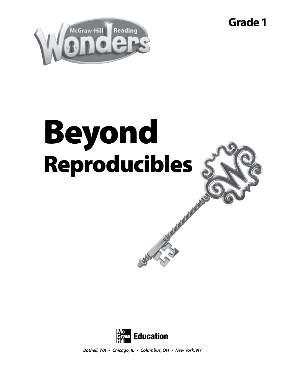 Reading Wonders.Practice.Beyond Reproducibles.G1 SE.pdf_第3页