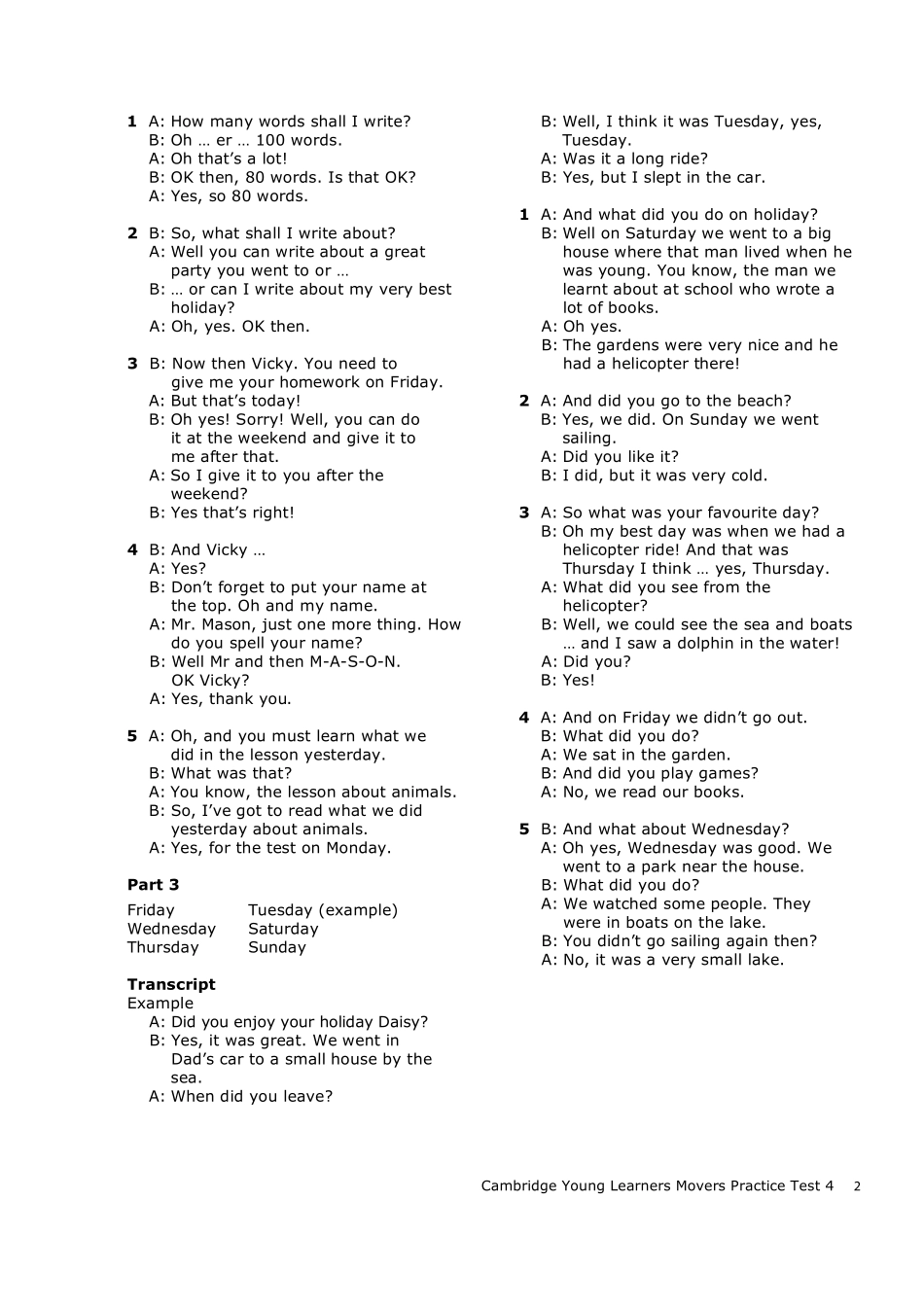 CYL_Movers_Test_4_teachers_notes.pdf_第2页